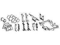 Luftkessel, Bremsen, Halter