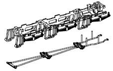 Bremsfederpakete mit Gestänge