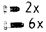 6x Kurb.bolz.lang/2x kurz
