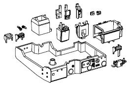 Tank mit Anbauteilen