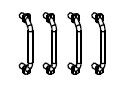 4x Handstange