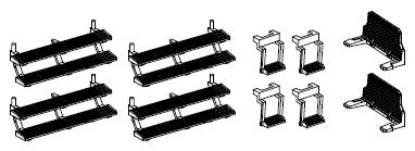 4x Stufe Tür, 4x Rangiertritt, 2x Übergangstrittstufe