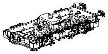 Drehgestell hinten BB300 komplett - DC