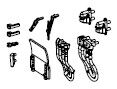 Scheibenwischer, Kabel, Stecker, Fahnenhalter