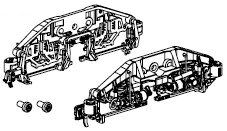 Drehgestell re./li. komplett m. Generator