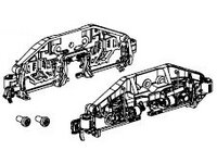 Drehgestell re./li. komplett m. Generator