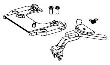 Kupplungshalter + Abdeckung + Feder