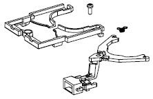 Kupplungshalter (Buchsenseite) + Abdeckung + Feder