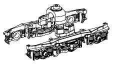 Drehgestell Mittelwagen vorne