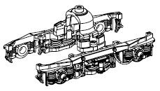 Drehgestell Mittelwagen hinten