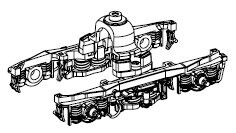 Drehgestell Mittelwagen vorne