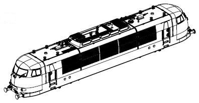 Geh&auml;use komplett (ohne Stromabnehmer)