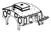 F&uuml;hrerhaus komplett (inkl. PCB F&uuml;hrerstandsbel.)