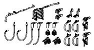 Heizungsstecker, Bremsschl&auml;uche, Kuppelhaken