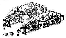 Drehgestell re./li. komplett mit Generator