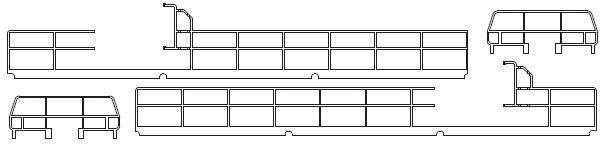 Handläufe, 4-tlg.