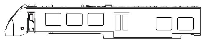 Gehäuse EW o. Pantograph (m. Fenster+Scheinwerfer)