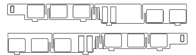 Fensterband EW, o. Panto, rechts + links