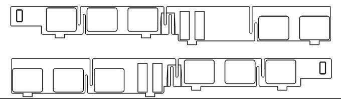 Fensterband EW, o. Panto, rechts + links