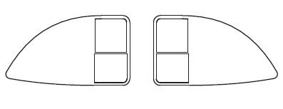 Fenster rechts + links, Führerhaus
