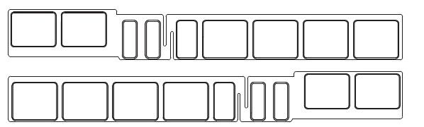 Seitenfenster EW B, rechts + links