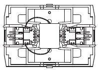 Rahmen mit Kinematik und Leiterplatten AC