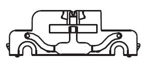 Getriebegehäuse m. Schleiffeder (EW o. Motor)