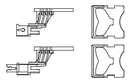 Kurzkupplung Buchse/Stecker+Abdeckung