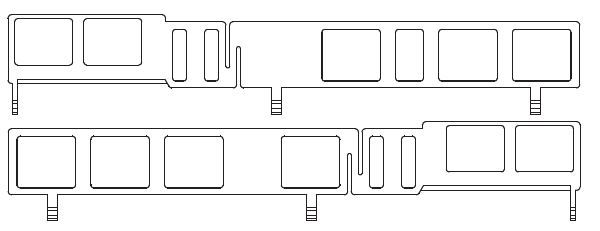 Seitenfenster rechts+links, Endwagen A