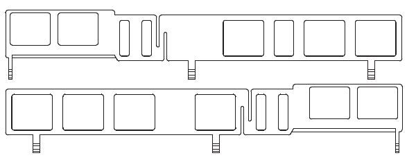 Seitenfenster rechts+links, Endwagen A