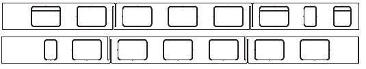 Fensterband re/li (MW)