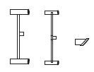 Leuchtstäbe Gehäusekopf (3tlg.)