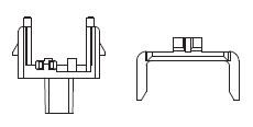 Platinenhalter Kupplung Stecker EW m. Panto.