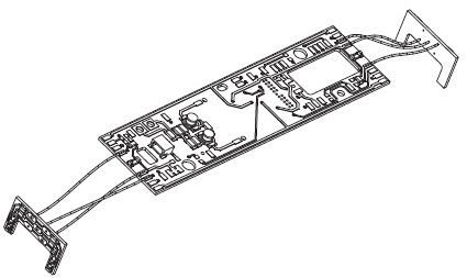 Hauptplatine m. Bel.-Platine u. Kabel