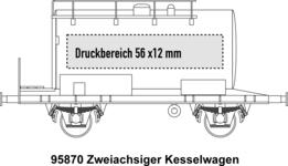 2-achsiger Kesselwagen