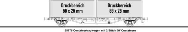 2x20 Containertragwagen