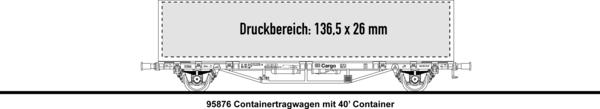 1x40' Containertragwagen