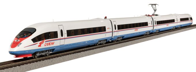 RZhD ICE3 4-Car Train Velaro Sapsan DC