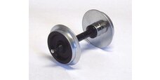 G Metallradsatz für Wagen, 30 mm (2 Stck., verchromt)