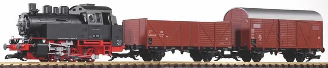 G Start-Set Güterzug BR 80 (inkl. Sound+Dampf)
