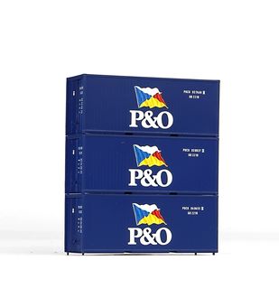 3er Set 20 Container P&O