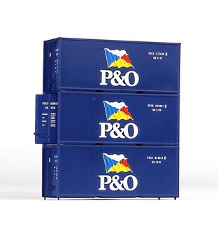 3er Set 20 Container P&O