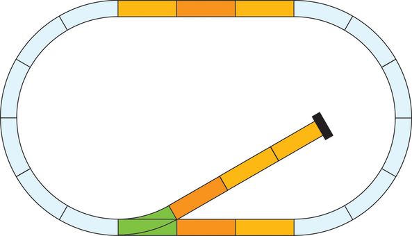 G Gleis Ergänzungs-Set mit Prellbock