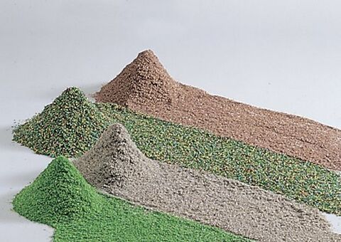 Streumaterial vierfach sortiert