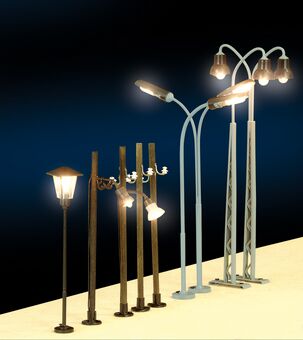 Holzmastleuchte (LED), einflammig
