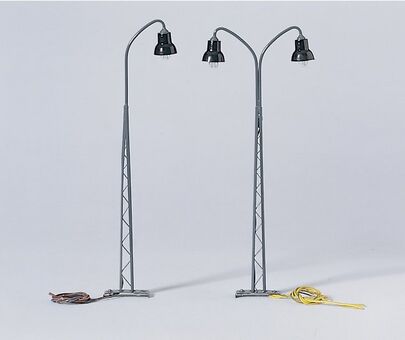 Gittermastlampe, zweiflammig