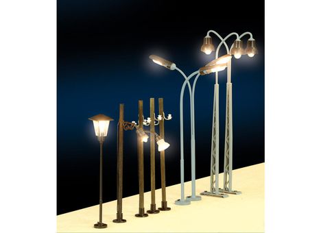 Straßenlampe zweiflammig