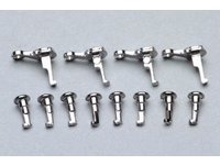 Kurbelbolzen + Gegenkurbel (10 Stück) (silber)