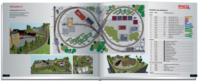 PIKO H0 A-Track Layout Book, German