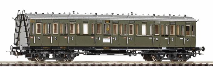 C4 3rd Cl. Compartment coach no/brake house DRG II